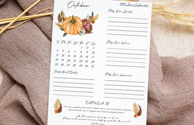 October Eco Calendar
