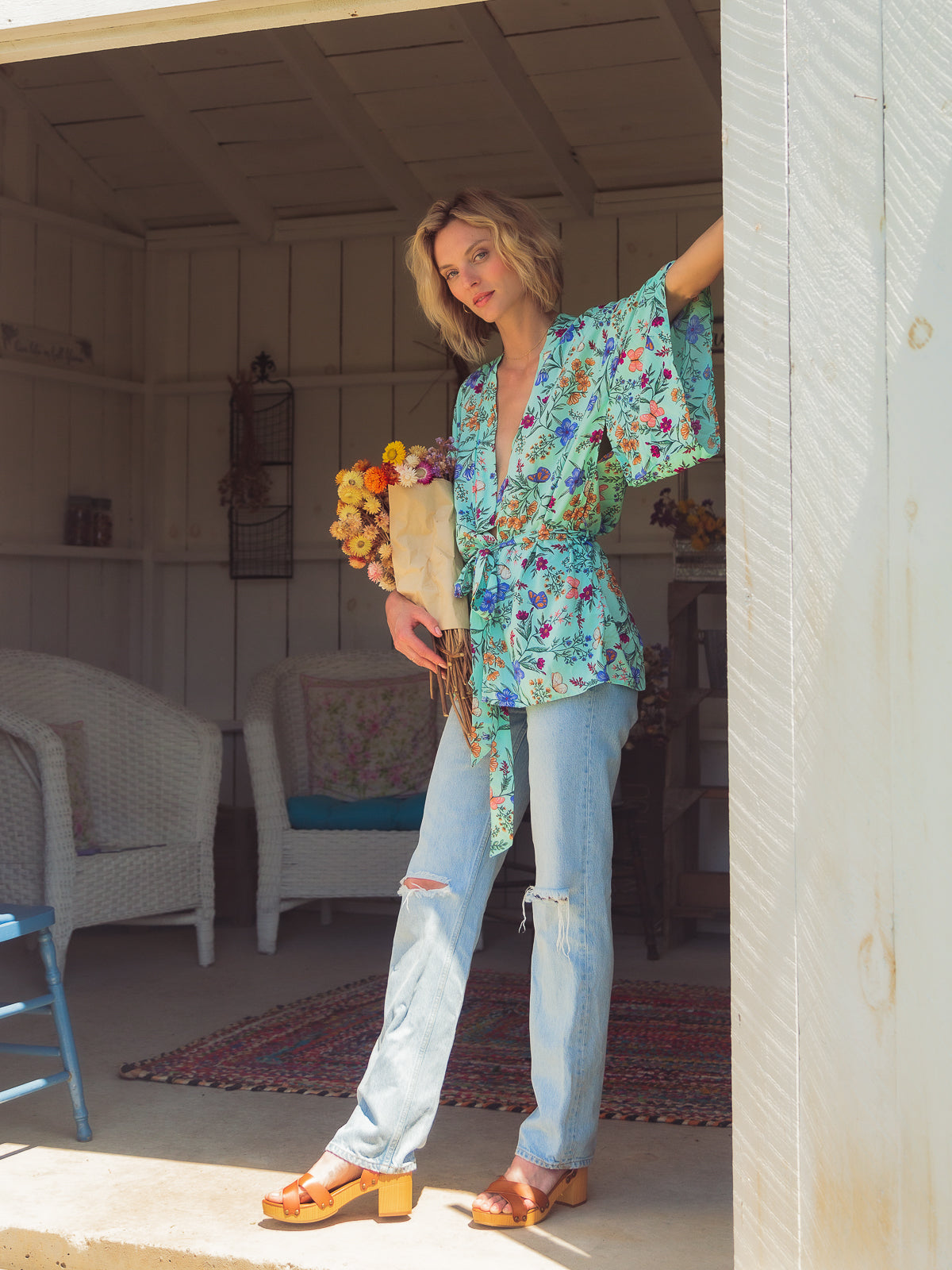 Cassia Short Kimono